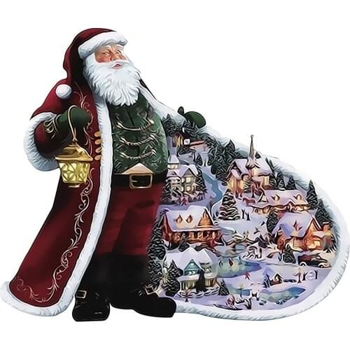 DIY Digital Painting By Numbers Coat Santa oil painting mural Kits Coloring Wall Art Picture Gift frameless