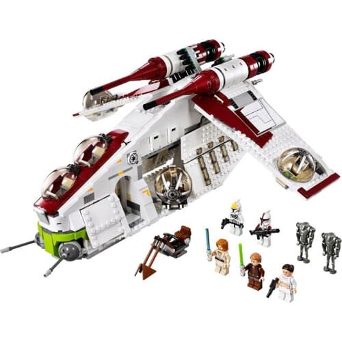 05041 Republic Gunship Set Building Blocks Spacecraft Bricks Compatible 75021 Kids Toys For Children Christmas Gift