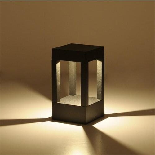 Outdoor Garden Pillar Light Waterproof Villa Courtyard Fence Wall Door Bollards Light Landscape Patio Cafe Stigma Light