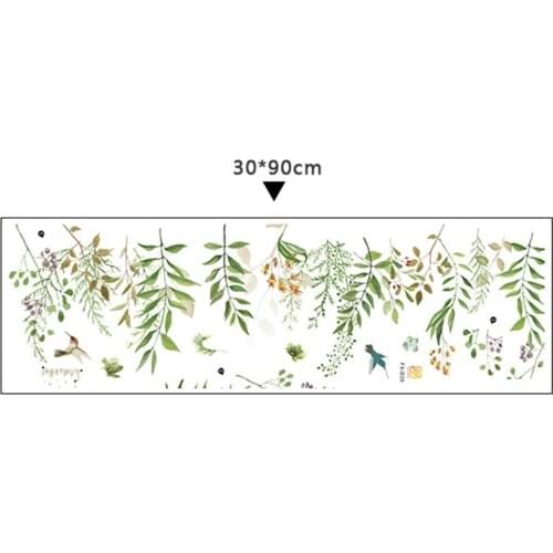 Foliage Wall Sticker Leaves Plant Nursery Home Art Mothproof Decoration