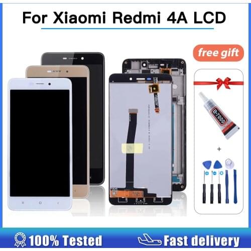 Original Display For Xiaomi Redmi 4A LCD Display Touch Screen Digitizer Assembly With Frame Replacement 5.0 Inch IPS LCD + tools