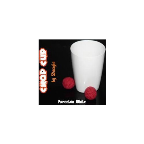 Chop Cup (Porcelain White,Plastic) By 52magic,Magic Tricks,Illusions,Close Up,Mentalism,Comedy,Stage,Accessories,Magia Toys