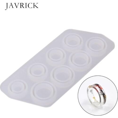 Flat Rings Mold Collection Handmade DIY Ring Accessories Jewelry Making Jewelry Silicone Mold Crystal Epoxy Mould