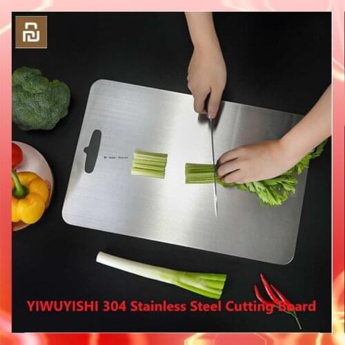 Mijia YIWUYISHI 304 Stainless Steel Cutting Board Antibacterial and Mildew Resistant Durable Kitchen Cutting Board