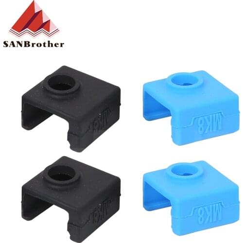 3D Printer MK8 Silicone Socks Block Heater Silicone Insulation cover for Replicator Anet a6 a8 i3 MK7 / MK8 / MK9