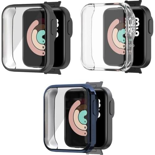 Mi Watch Lite Case Replacement for Xiaomi Mi Lite Watch Screen Protector Cover Full Cases Accessories Blue