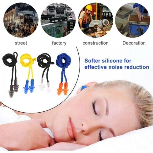 Tree-shape Spiral Waterproof Earplug Anti-noise Hearing Protection Noise Reduction Soft Silicone Ear Plugs Sleeping Travel Study