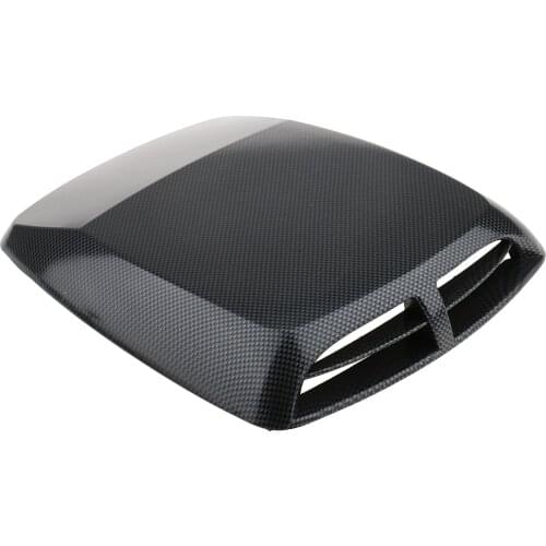 Universal Car Vents Decorative Air Flow Intake Hood Scoops Ventilation Cover, 12.8x9.8x2 Inch, Carbon Fiber
