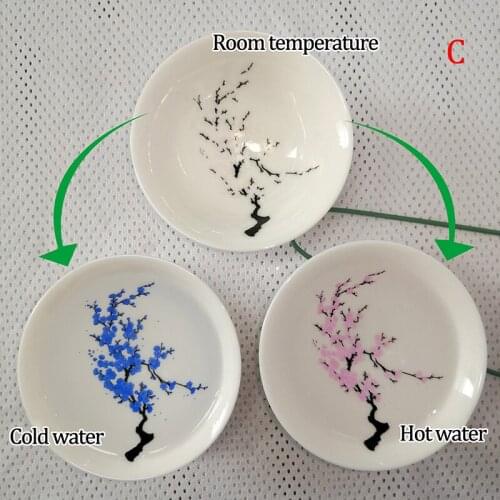 Magic Sakura Cup Japanese Cold Temperature Color Changing Tea Cup Flower Teacup