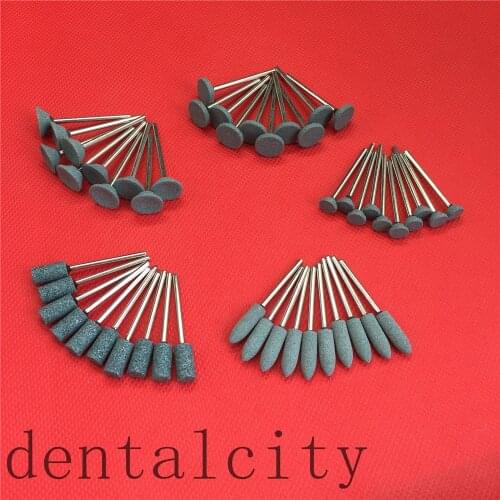 1 set /50pcs Dental Gravel Ceramic Coarse Green FG Burs Polisher 2.35mm Dental Lab Equipment