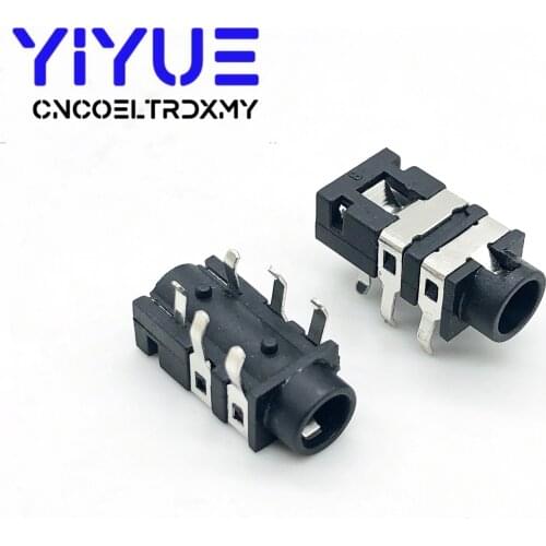 1000Pcs/lot PJ-311 3.5mm Headphone Socket Earphone Jack 6 Pin DIP Headphones Switches Audio Connector