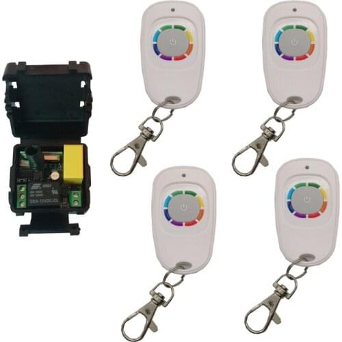 AC 220V 1CH Relay Wireless Remote Switch System Remote Control Switch 10A Receiver + Waterproof Transmitter 315Mhz/433Mhz