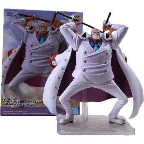 Bandai One Piece Monkey D Garp Garage Kit Pvc Assembly Model Western Animiation Action Figure Kids Toys