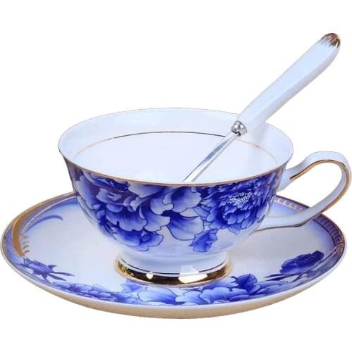 YeFine Bone Porcelain Tea Cups Set High Grade Ceramic Cups And Saucers For Coffee 200ML Drinkware Set