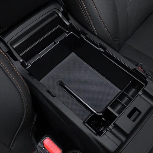 For Subaru XV Hatchback 2018 2019 Plastic Interior Central Armrest Storage Box Organizer Case Container Tray 1pcs Car Styling