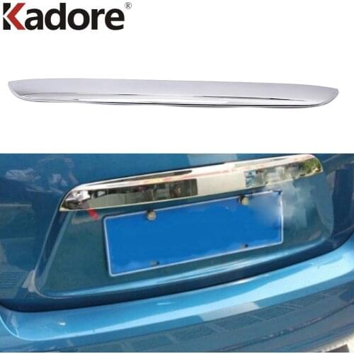 For Chevrolet Aveo Sonic Hatchback 2011 2012 2013 Chrome Rear Upper Trunk Lid Cover Trim Tailgate Boot Protection Strip