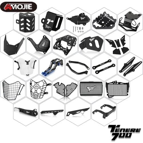 For YAMAHA TENERE 700 2019 2020 2021 Tenere700 XTZ 700 XTZ700 Handle Brake Clutch License Number Plate Frame Holder Bracket