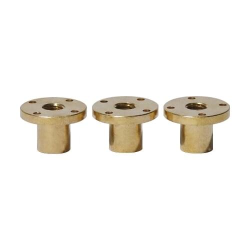 T12 nut trapezoidal screw brass copper lead 2mm 3mm 4mm 8mm 10mm 12mm 1pcs