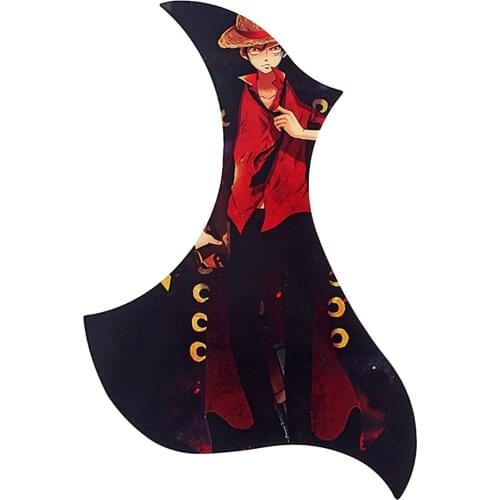 Guitar Pickguard Anti-Scratch Guard Plate Self-Adhesive Pick Guard Sticker for Acoustic Guitar Parts