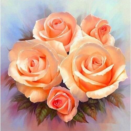 5D DIY Diamond Mosaic Flowers Patterns Rhinestone Handmade Diamond Painting Cross Stitch Rose Embroidery Home Decor Gift