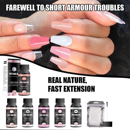 Nail Fiber Extension Glue Acrylic Gel Nail Art Crystal Glue Support Extension Nail Repair Glue Quick Building Manicure Tools