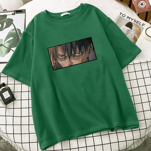 Japanese Anime Women Attack on Titan T Shirt Summer Tops Cartoon Shingeki No Kyojin Graphic Tees Vintage Tumblr Ulzzang t shirts