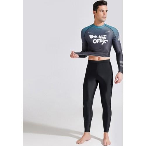 L-4XL Big Man Professional Rashguard Men Long Sleeve Swimwear UPF 50 UV Swim Shirt Rash Guard Surfing Suit Sails Diving Wetsuit
