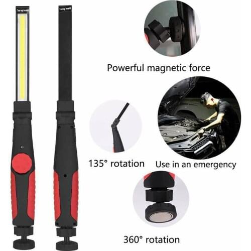 Mayitr COB LED Work Light Pocket Flashlight Camping Lamp Recharger LED Magnetic Work Light Inspection Torch Lamp Flashlight