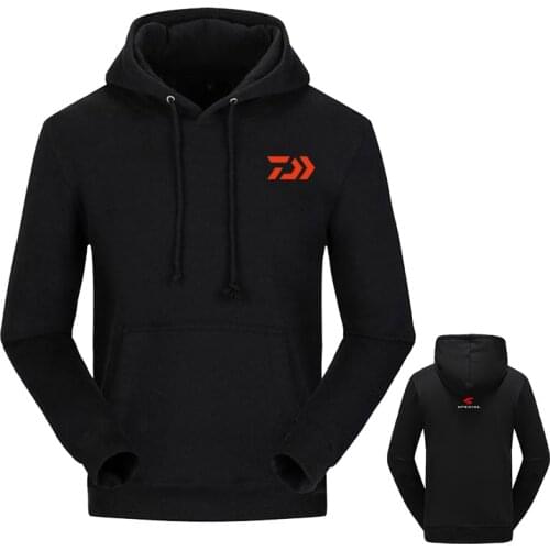 2019 New Brand Daiwa Fishing Clothing Men Long Sleeve Winter Hiking Fishing Shirts Outdoor Warm Breathable Fishing Hoodies