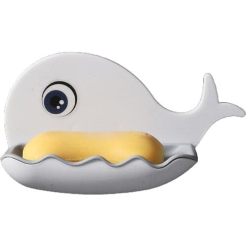 Soap Dish Wall-mounted Double Drain PP Household Draining Soap Holder for Bathroom