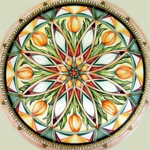 Mandala Religion Printed 11CT Cross Stitch Embroidery Set DMC Threads Knitting Handmade Craft Needlework Needle Stamped