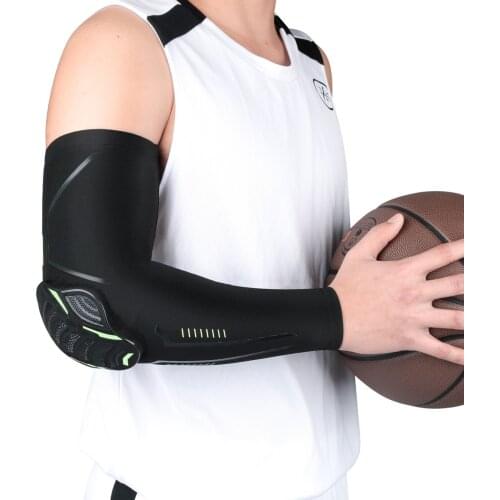 Outdoor Sports Anti-Collision Arm Guard Summer Fitness Compression Arm Protector Anti-Slip Stretchy Sun Protection Arm Sleeves