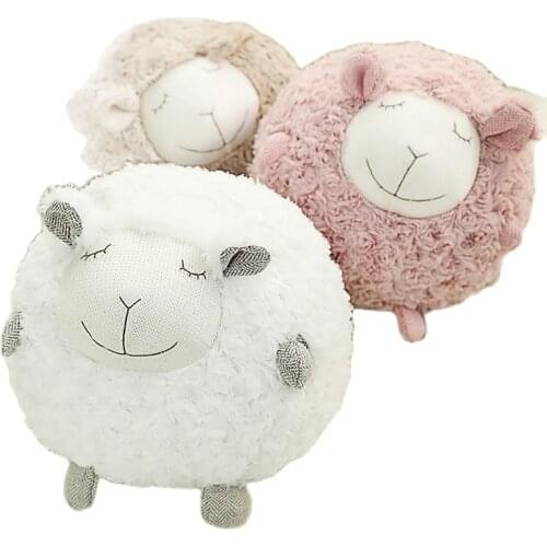 Valentines Day Gift Korea cute lamb ball pillow ins high quality doll plush toy creative Nordic style super soft gift for kids