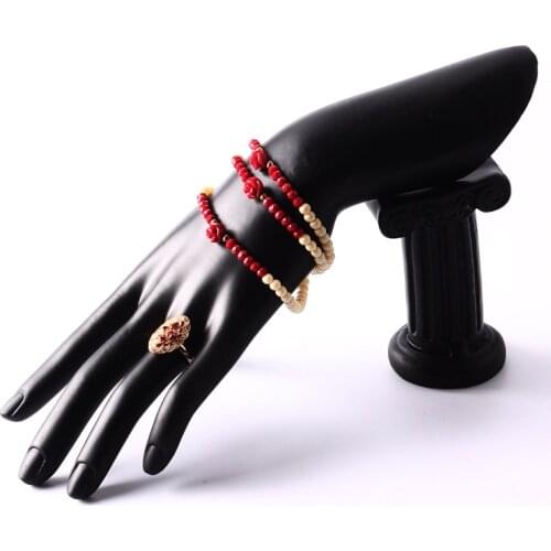 Sturdy Ring Hand Bangle Watch Jewelry Display Stand Organizer Hand Fake Hand Rack for Bracelet Ring Showcase Glossy Model Holder