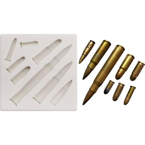 PUBG Game Props Model Resin Mold Cake Decorationg Baking Tools Fun Craft Cake Foundant Mold Button Pusher Expoxy Mold Set