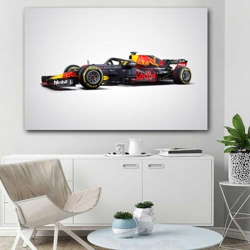 Racing Aston Martin RB13 Formula 1 sports wall art poster and living room decoration painting canvas oil painting