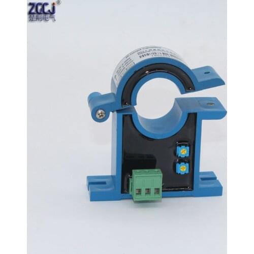 Split core DC ampere transmitter DC 100A,200A,500A,800A,1000A Clamp CT retractable current converter 4-20mA DC 25mm diameter