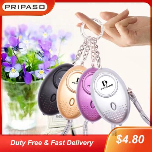 Pripaso Self Defense Alarm 130Db Security Protect Alert Personal Safety Scream Loud Keychain Emergency Alarm For Women Kids Girl