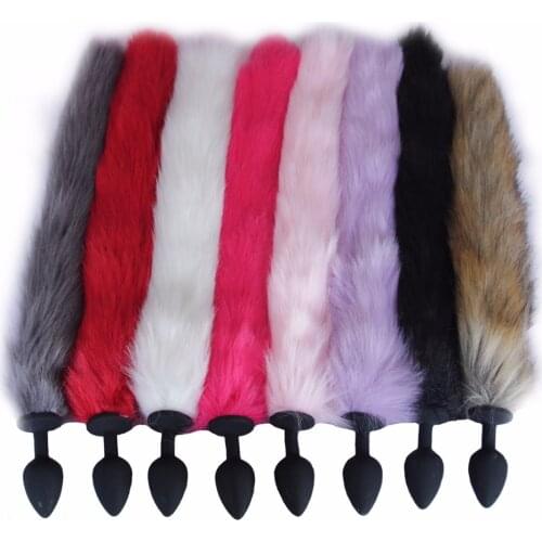 Dingye Silicone Butt Plug Fox Tail Anal Sex Toy Sex Product for Men Prostate Massager Adult Game Male Masturbation Sex Game