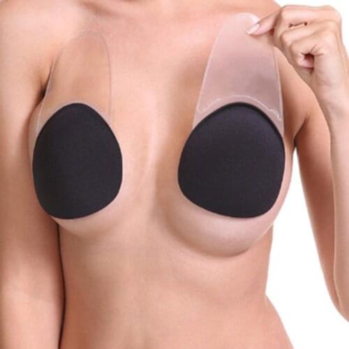 Strapless Breast Stickers for Nipples Silicone Stickers Bust Lift Tape Reusable Nipple Cover Push Up Invisible Self Adhesive Bra