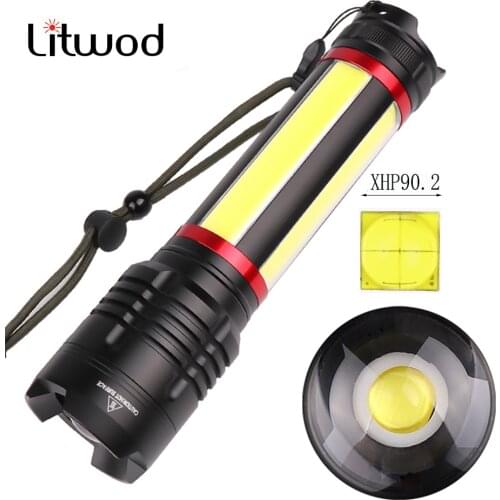 XHP90 built in battery Powerful rechargeable power bank zoomable flashlight torch Camping led flashlight usb charging Stretch