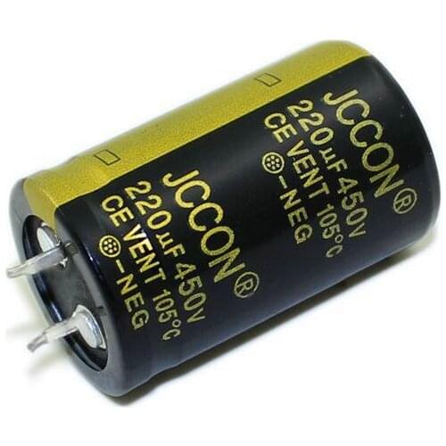 JCCON Horn Aluminum Electrolytic Capacitor 450v220uf Volume 25x40 Audio Amplifier Audio