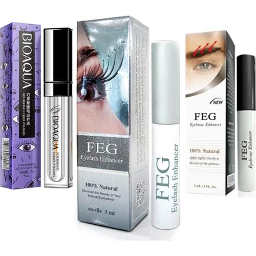 1pc FEG Chinese Herbal Powerful Makeup Eyebrow Growth Treatments Waterproof Liquid Serum Enhancer Eye Brow Longer Thicker 3ml
