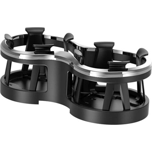 1PC Multi-Functional Car Mounted Black Rack Modified Fixed Car Put Glass Ash Tray Rack Car ABS For Tea Cup Saucer Drink Holder