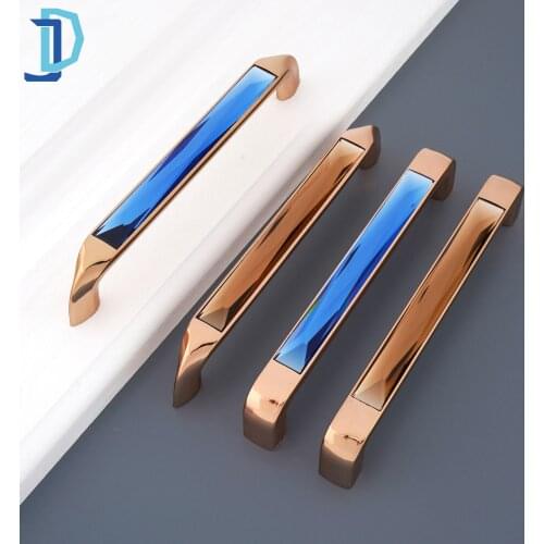3.5/5.0'' Crystal Handle Sliding Door Handles For Furniture Cabinet Door Long Handle Wardrobe Pull