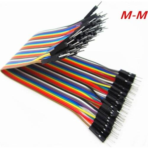 400 pcs New 20cm 2.54mm 1pin 1p-1p 1p-1p male to male jumper wire Dupont cable