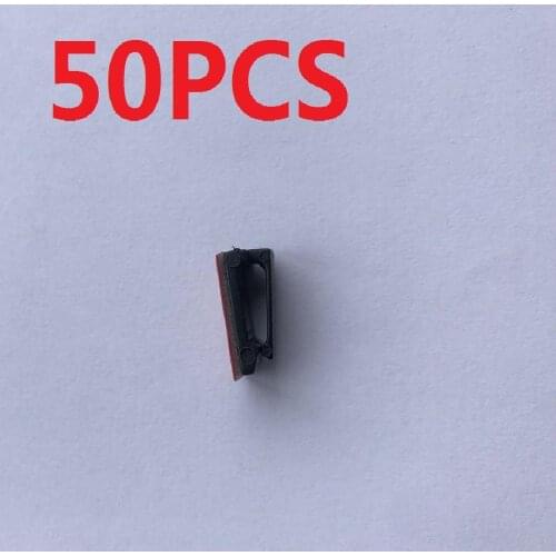 50 Pcs Plastic Car Wire USB WIRE Adhesive Cable Clip earphone wire Organizer Clamp Adhesive Cord Cable Tie Holder Clips Black