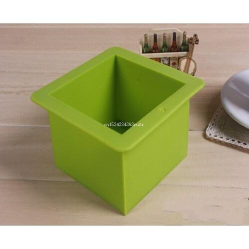 50pcs Silicone bakeware bread moulds cake molds silicone soap mold 500ml straight quare 9 * 9 * 6.5cm free shipping