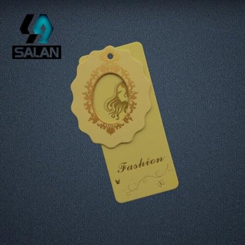 Free Shipping 500pcs/lot Clothing tags Label, Printing Clothing Hang tags, Swing Price tag Custom GT036