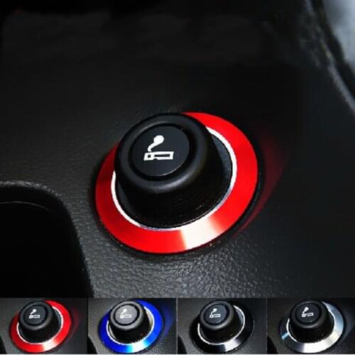 Color Cigarette Lighter Decoration Trim Ring Sticker for Chevrolet Chevy Cruze Sedan Hatchback Decor 2009 - 2016 Accessories